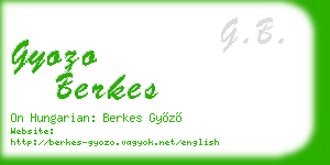 gyozo berkes business card